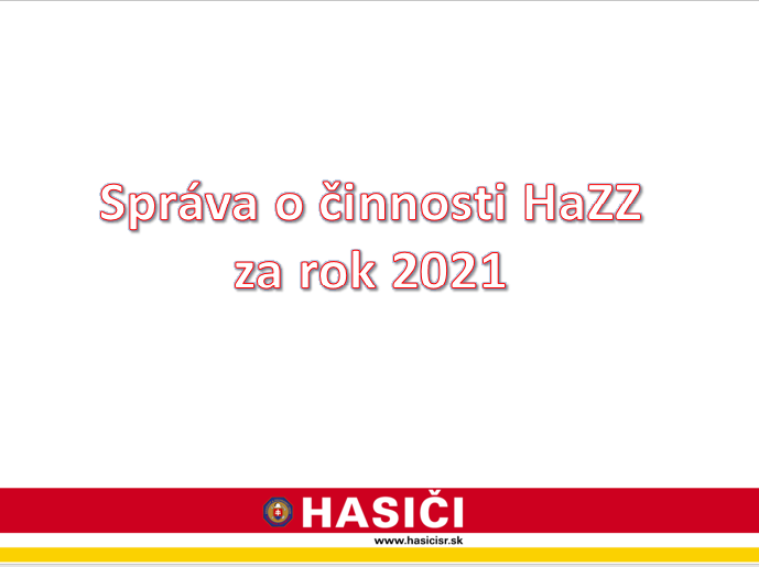 Sprava o cinnosti HaZZ za rok 2021